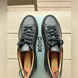 KOIO MENS CAPRI SNEAKERS BLACK (NERO) SIZE 42/9.5 US